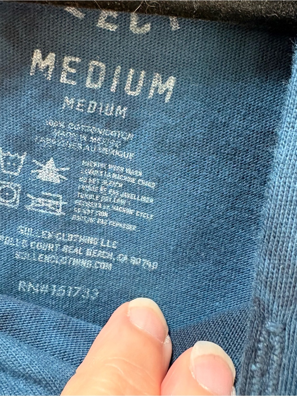Sullen Hoodie: Art Collective Men's Long Sleeve Graphic Size M Blue Tie Dye EUC - Picture 4 of 8